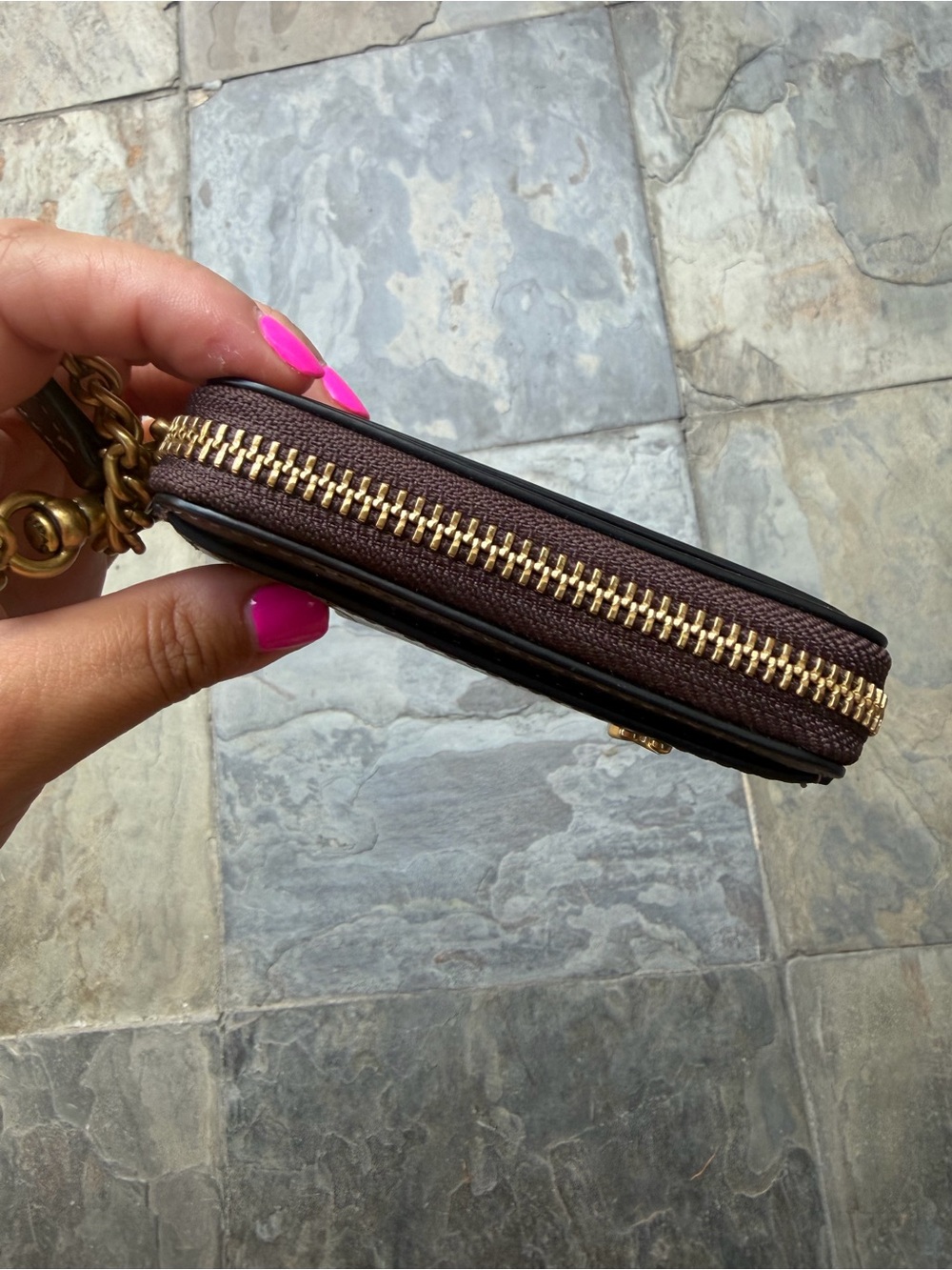 Coach Essential Chain Card Case - Picture 7 of 9